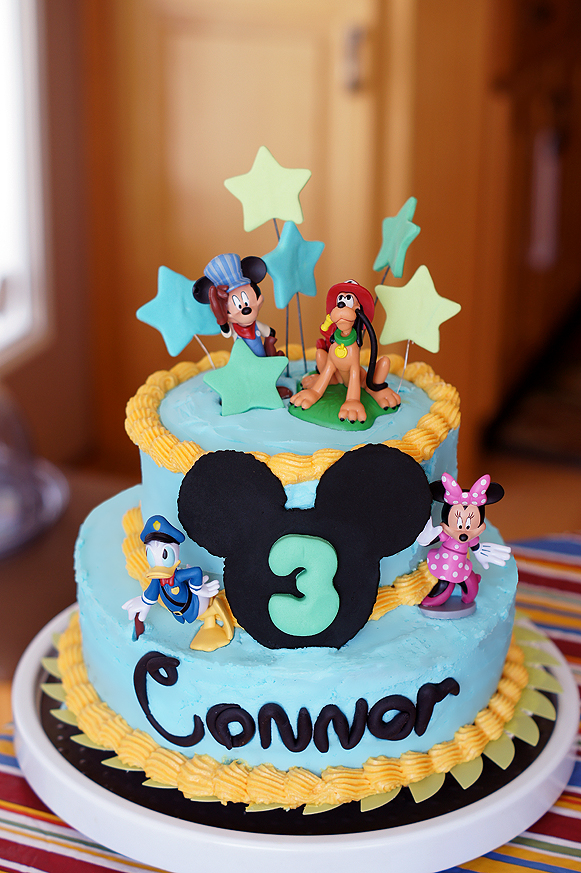 Mickey Mouse Birthday Party - ThirD BithDay Cake