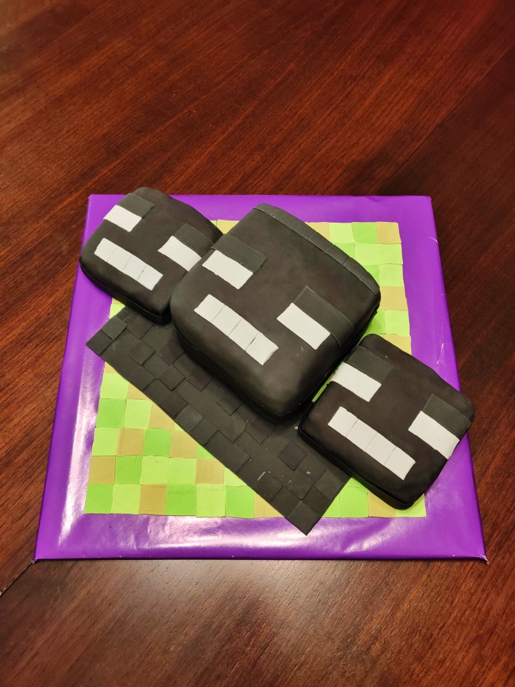 Sweet Hart Cakes - Wither Storm Minecraft cake. #minecraftcake