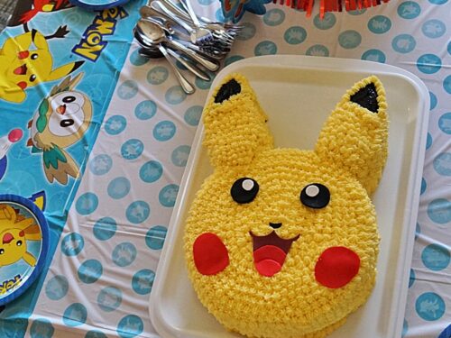 Pokemon Pikachu Birthday Cake Topper PNG Printable | Vectorency